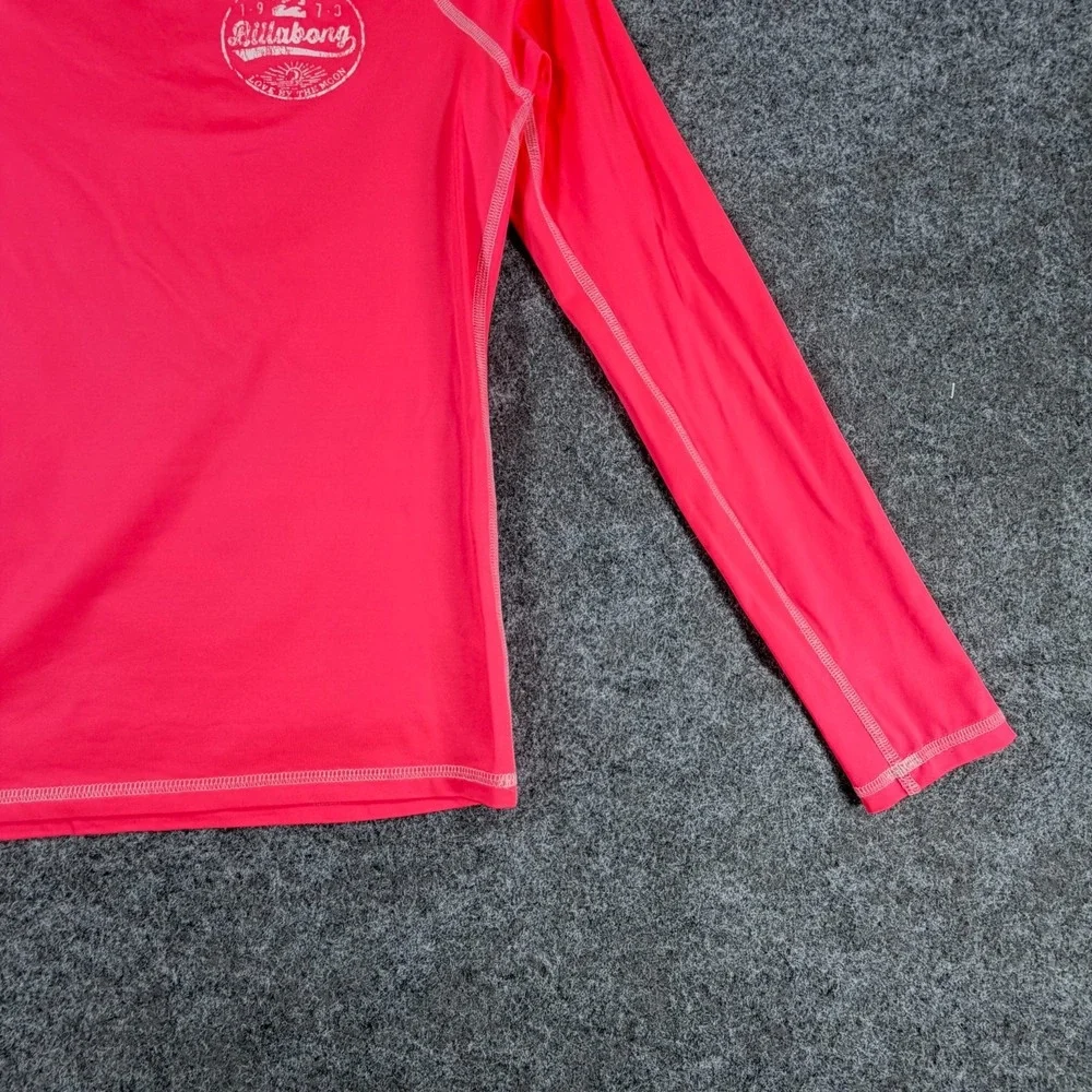 Billabong Rash Guard Swim Shirt Womens Coral Reef Bare Lady Long-Sleeve Crewneck